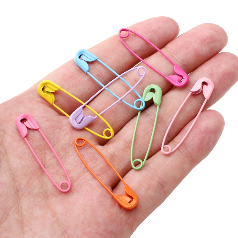 Iron Spray-painted Colorful Pins to Fix Clothing Tags, Multi-specification Brooches, Diy