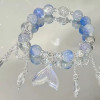 [running Volume] Mermaid Falls Fish Tail Tassel Butterfly Bracelet Women's High-end