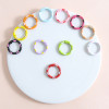 Colorful Sweet Hand-painted Love Donut Spring Buckle Keychain Pendant Diy Bag Jewelry
