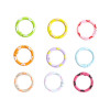 Colorful Sweet Hand-painted Love Donut Spring Buckle Keychain Pendant Diy Bag Jewelry