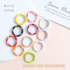 Colorful Sweet Hand-painted Love Donut Spring Buckle Keychain Pendant Diy Bag Jewelry