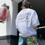 Letter High Street T-shirt Noeast Couple Logo Gallery Brand Men's and Women's