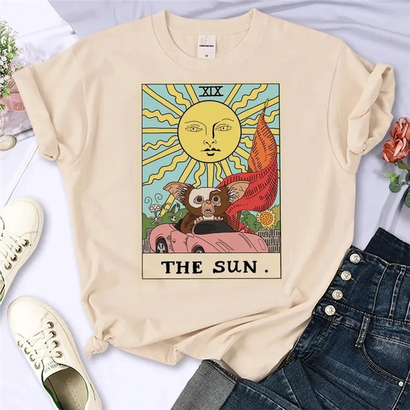 Streetwearanimettcomicwomenshirtfemaleshirtgremlins