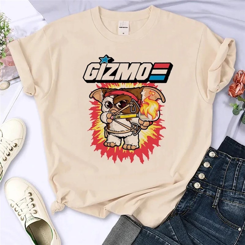 Streetwearanimettcomicwomenshirtfemaleshirtgremlins