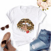 Cotton Tkawateeslipstopssummerwomenharajukugraphicwomentops