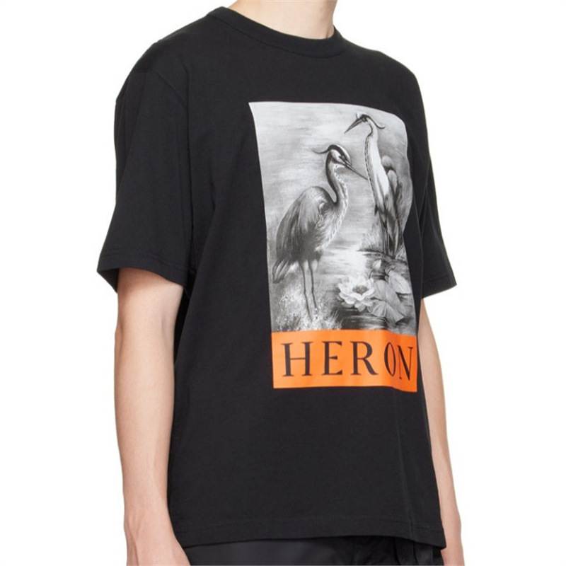 Cotton T-shirt Short-sleeve Pullover Top with Print, Brand New Style, Versatile for