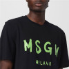 Autumn T-shirt Half-sleeve Top Base Shirt Letter Couple Print 24 Men and Women Short