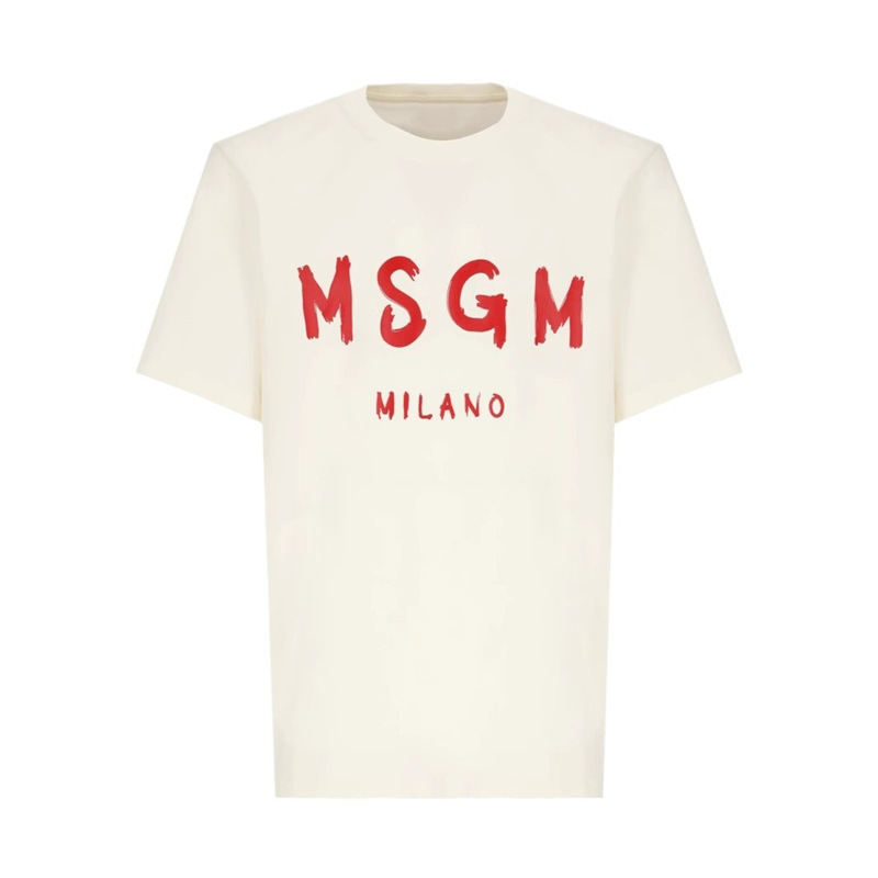 Autumn T-shirt Half-sleeve Top Base Shirt Letter Couple Print 24 Men and Women Short
