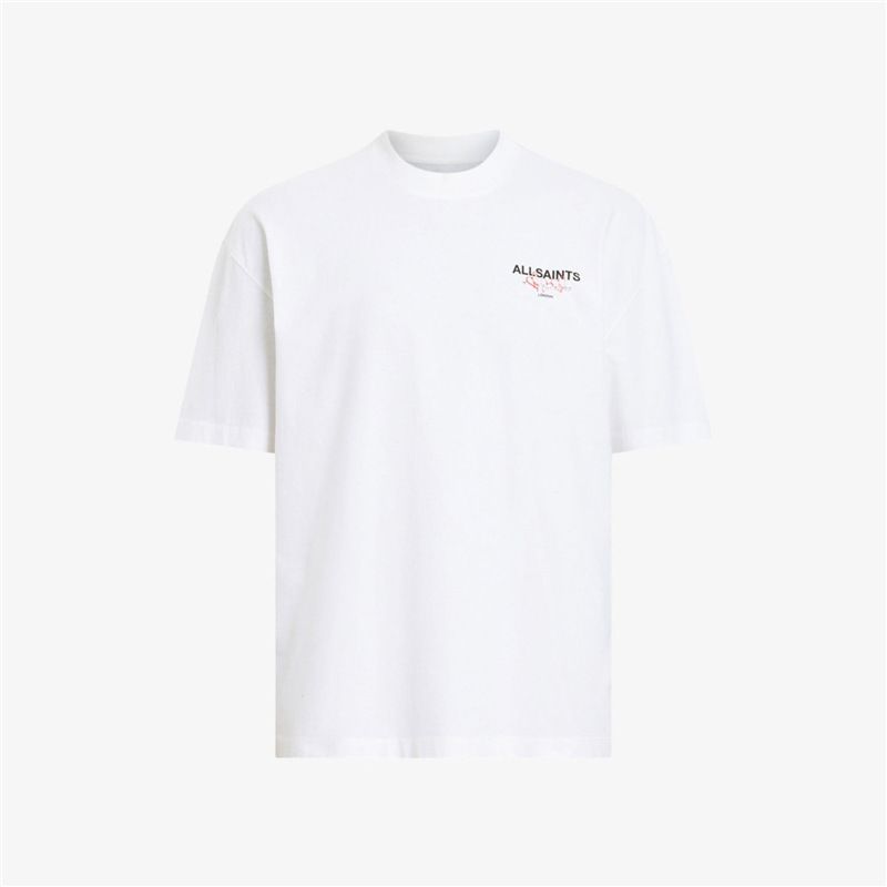Printed Short-sleeved Men's Trendyy Letter T-shirt Breathable Round Neck Cotton Loose