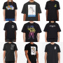 Short-sleeve European and American Clearance Cotton Printed Brand T-shirt in Stock Men's