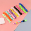 19*14mm Colorful Glossy U-shaped Chain Buckle Oval Opening Connecting Diy Handmade Bag
