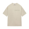 Cotton T-shirt Brand Season Flocking High Street Eighth Print Double Line