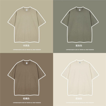 Pure Logo Short-sleeved Oversize Heavy Brand Printable T-shirt Men's and Women's