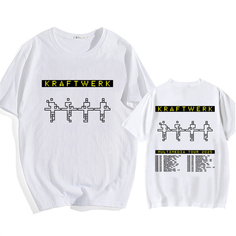 Cotton Tbandshortcottonsleeveelectronictmaletshirtskraftwerk