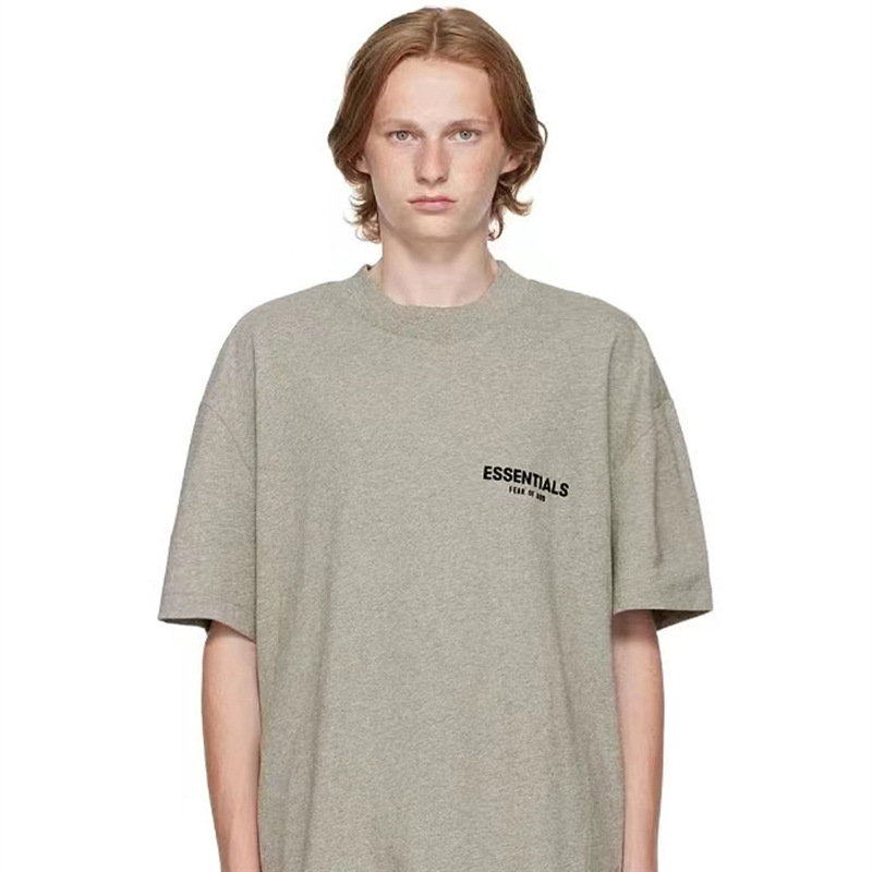 Essentialszonefogt Shirt Men's High Street Season Flocking Os Brand Large Size Eighth