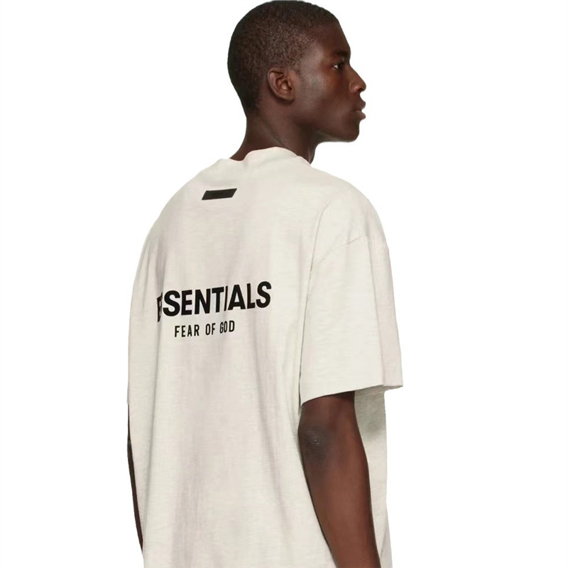 Essentialszonefogt Shirt Men's High Street Season Flocking Os Brand Large Size Eighth