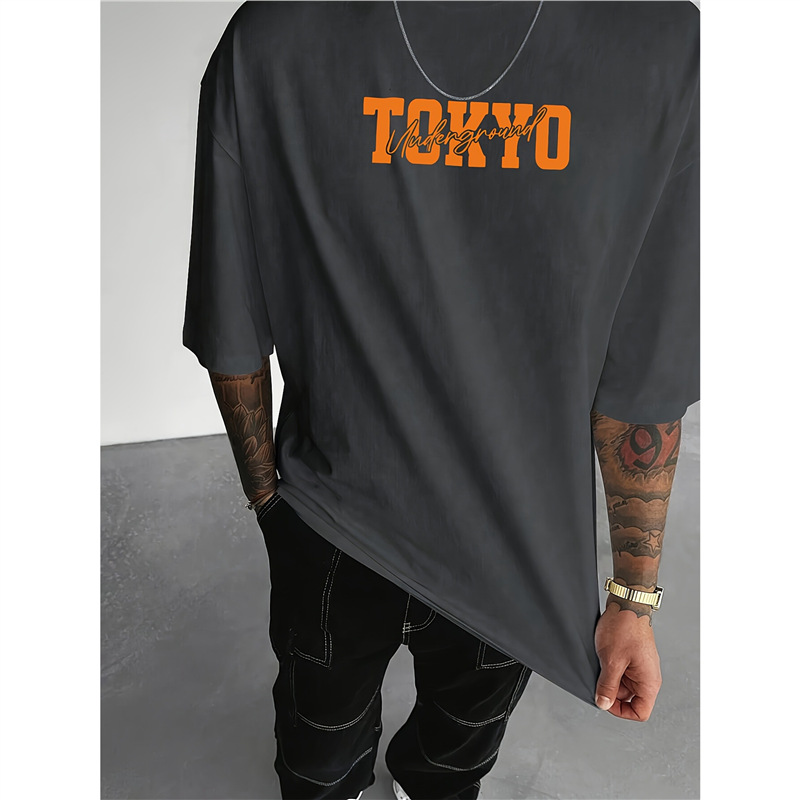 Cottontmen's Summer 100% Cotton Fashionable Casual Loose Lar