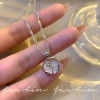 Water Drop Pendant Necklace Women's Light Luxury Niche Clavicle Chain High-end Bestie