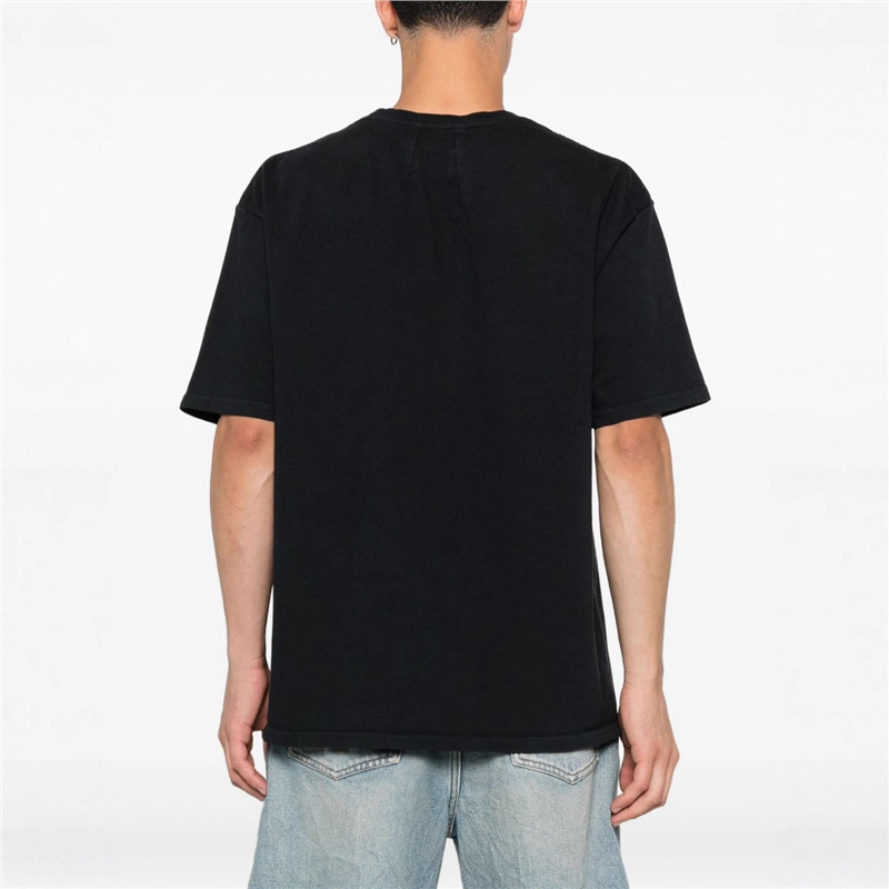 T-shirt Men's Tops Basic New Summer Loose Versatile Round Neck Printed Short-sleeved