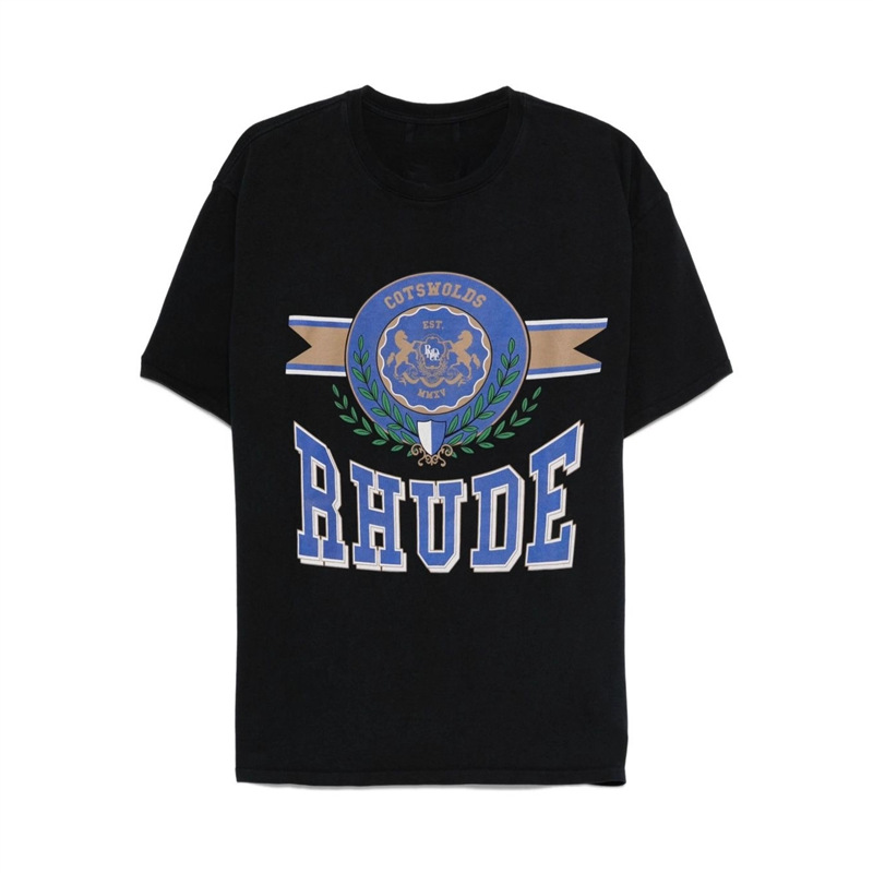T-shirt Men's Tops Basic New Summer Loose Versatile Round Neck Printed Short-sleeved