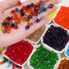 6/8mm Glass Crystal Transparent Three-dimensional Square Beads Handmade Diy Bracelet