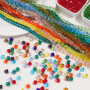 6/8mm Glass Crystal Transparent Three-dimensional Square Beads Handmade Diy Bracelet