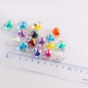 Symphony Acrylic Transparent Bead-in-bead Love Heart-shaped Pendant Diy Handmade Necklace