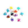 Symphony Acrylic Transparent Bead-in-bead Love Heart-shaped Pendant Diy Handmade Necklace