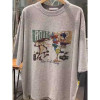 Cotton T Mid-length Mmtins Women's Summer Shirt Letter Loose Gray Extra Large Top New
