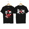Cotton T2025 Men Women T Shirt Casual Depeche Negative Skull