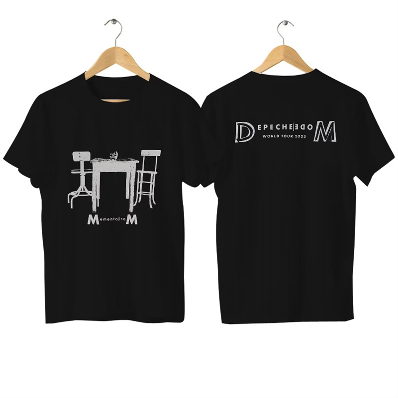 Cotton T2025 Men Women T Shirt Casual Depeche Negative Skull