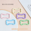 Colored Small Bone Painted Spring Buckle Keychain Pet Jewelry Accessories Diy Handmade