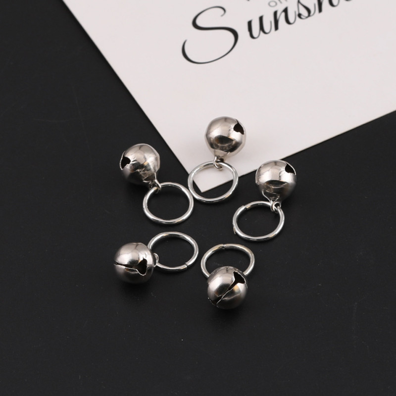 10mm Stainless Steel Bell Ring Pendant Diy Handmade Bracelet Jewelry Accessories Materials