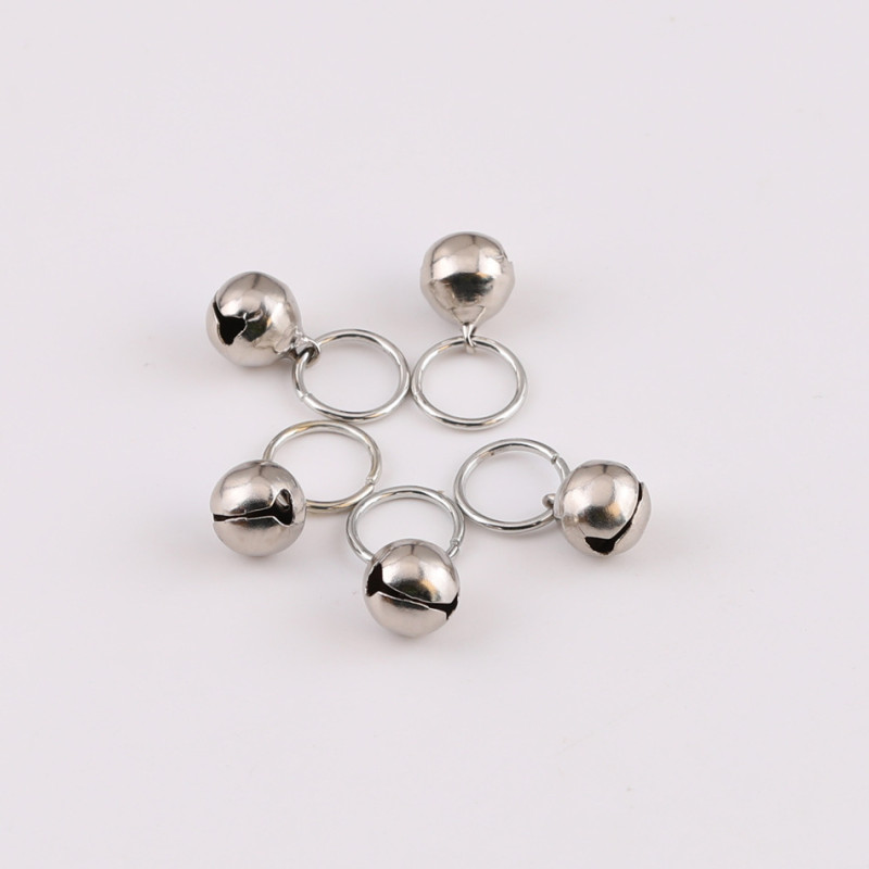 10mm Stainless Steel Bell Ring Pendant Diy Handmade Bracelet Jewelry Accessories Materials