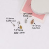 Double-sided Lucky Charm Pendant Alloy Diy Handmade Bracelet Small Keychain Accessories