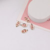 Double-sided Lucky Charm Pendant Alloy Diy Handmade Bracelet Small Keychain Accessories