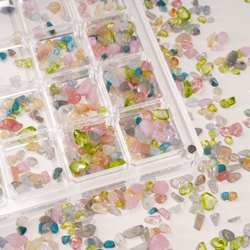 Glass Imitation Natural Crushed Stone Beads Loose Handmade Diy Irregular Beaded Bracelet