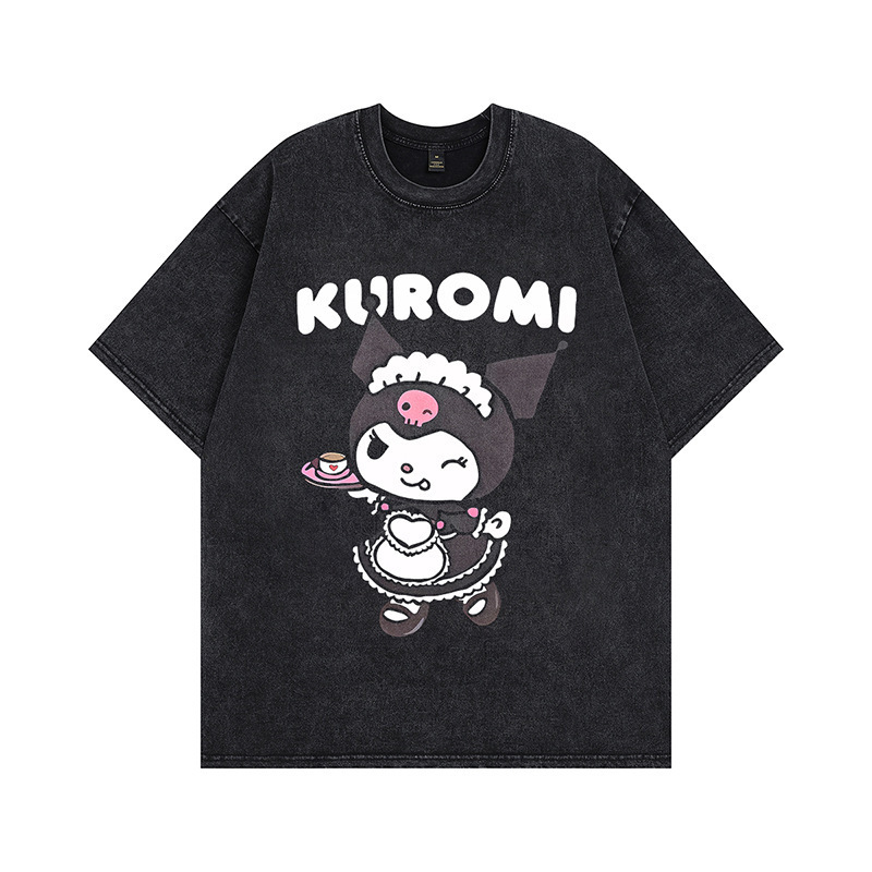 Exclusively for Street Men High Heavyweight T-shirt Short-sleeved Men Same Style Cartoon