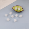 25mm Sweet Frosted Camellia Resin Multi-petal Flower Pendant Diy Handmade Hairpin