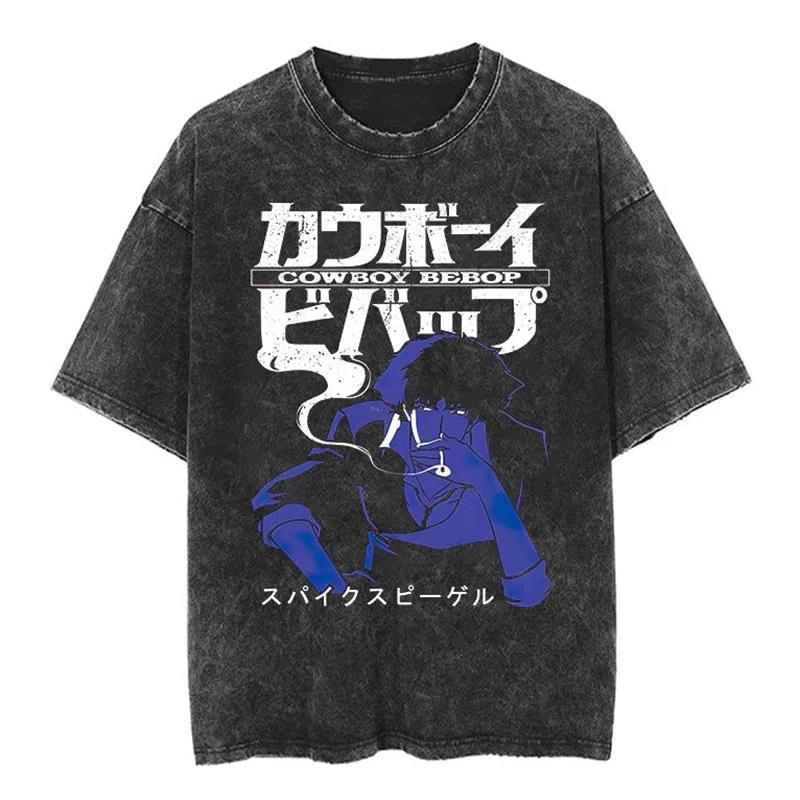 Cotton Thunter×hunter Hisoka Street Washed T Shirt Clothing