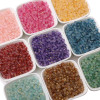 4mm Frosted Gold Glass Rice Beads Hand String Handmade Diy Bracelet Necklace Jewelry