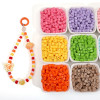Colorful Acrylic Solid Color Three-dimensional Square Beads Loose String Handmade Diy
