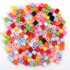 Colorful Acrylic Solid Color Three-dimensional Square Beads Loose String Handmade Diy