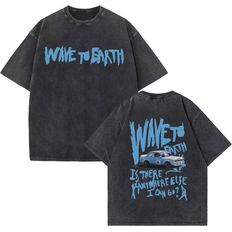 European Code Kpop Band Wave to Earth Tour 2025 Vintage Washed T S