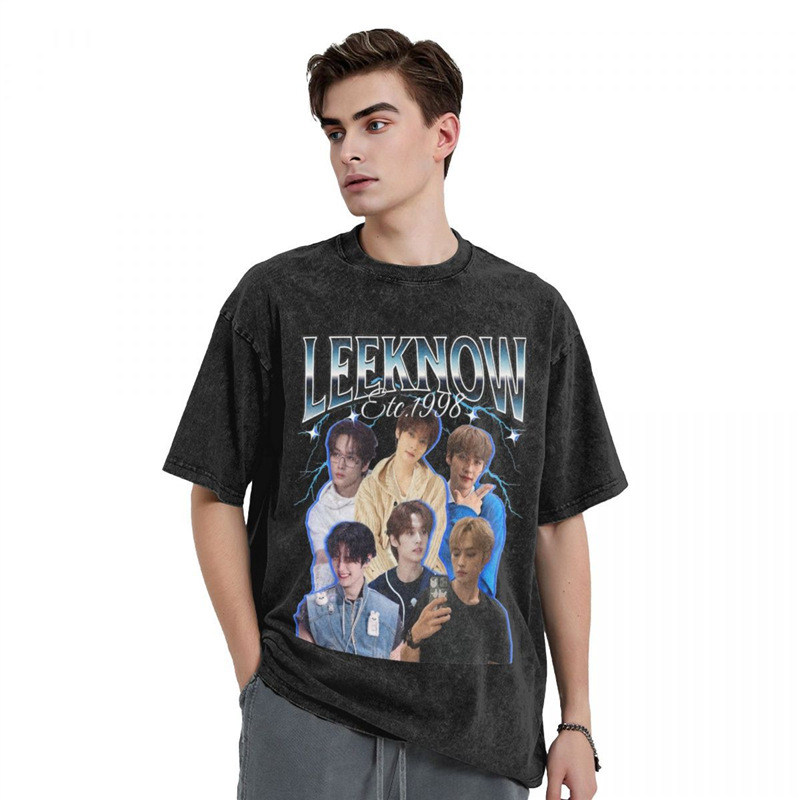 Cotton Tshirts-musicianknowleekpoptshirtkoreansinger-shortt