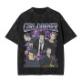 Cotton Tsuguru Geto Anime Girl Dinner Merch Washed T Shirt M