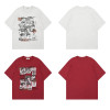 Cotton T-shirt Couple Style American Casual T-shirt Brand Short-sleeved Punk Top Retro