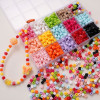 5mm Acrylic Solid Color Three-dimensional Square Beads Loose Handmade Diy Bracelet Mobile