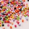 5mm Acrylic Solid Color Three-dimensional Square Beads Loose Handmade Diy Bracelet Mobile