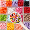 5mm Acrylic Solid Color Three-dimensional Square Beads Loose Handmade Diy Bracelet Mobile